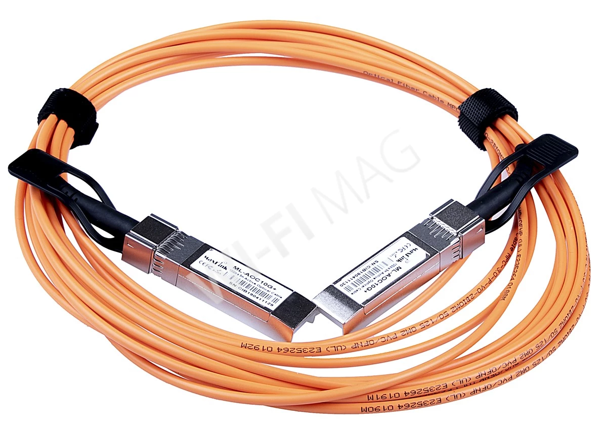 Max Link 10G SFP+ Active Optical Cable (AOC), DDM, cisco comp., кабель соединительный оптический, длина 15 м.