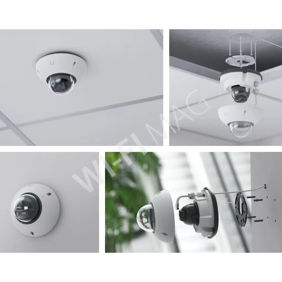 Ubiquiti UniFi G6 Dome Camera White, 8 Мп уличная PoE с микрофоном и ночным видением белая IP-видеокамера