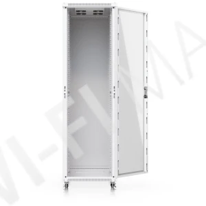 Ubiquiti 42U Rack Cabinet Glass Front Door (1000 мм) напольная стойка 42U с 4-мя вентиляторами и стеклянной дверцей