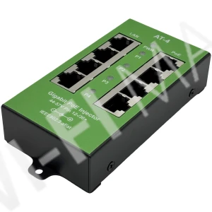 Conexpro POE-PAN4-GBM-AF/AT, 4-портовый гигабитный 802.3af/at PoE-инжектор