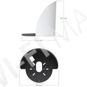 Ubiquiti UniFi G6 Dome Camera Weather Shield White, белый козырек для защиты от непогоды камер UVC-G6-Dome/Pro-Dome