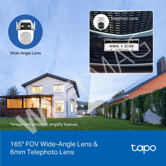 TP-Link Tapo C545D, 3Мп уличная 360° с цветным ночным видением и двумя объективами Wi-Fi 6