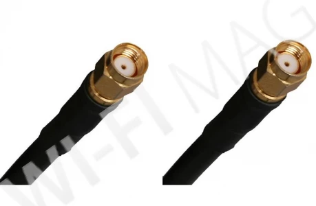 Кабель RP-SMA-Male/RP-SMA-Male RF240, 10 метров