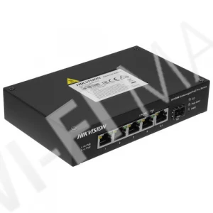Hikvision DS-3T0306HP-E/HS, неуправляемый коммутатор Hi-PoE