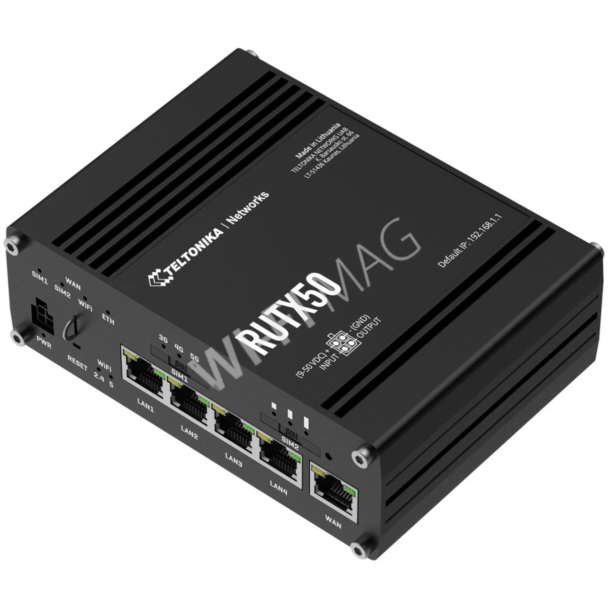 Teltonika RUTX50 Industrial 5G Router 2 SIM, промышленный сотовый маршрутизатор Wi-Fi 5