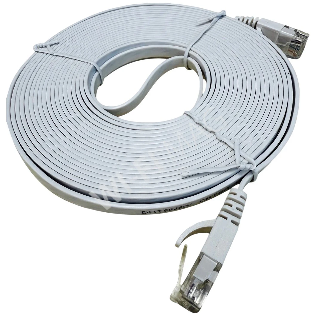 Dataway CAT6A UTP FLAT SLIM (15 метров) плоский белый патч-корд