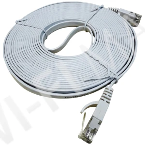 Dataway CAT6A UTP FLAT SLIM (15 метров) плоский белый патч-корд