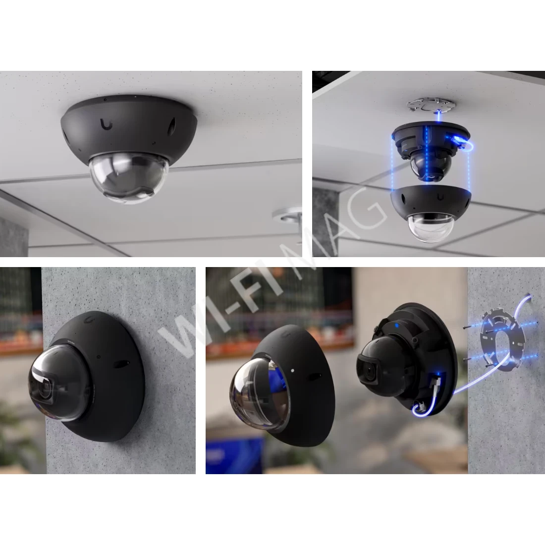 Ubiquiti UniFi G6 Pro Dome Camera Black, 8 Мп уличная PoE+ с 2,36-кратным зумом и слотом для MicroSD черная IP-видеокамера