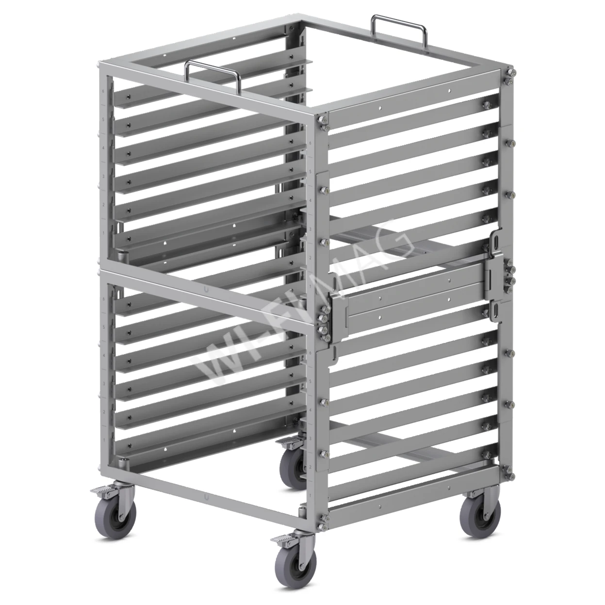 Ubiquiti Toolless Mini Rack Stacking Kit, крепления для объединения 2-х стоек Toolless Mini Rack в одну