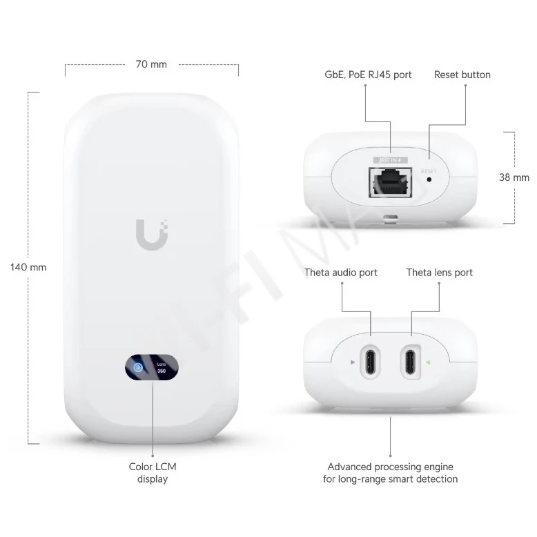 Ubiquiti UniFi AI Theta Hub, центр удаленной обработки информации для системы видеонаблюдения AI Theta