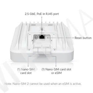 Ubiquiti UniFi 5G Max Outdoor, уличный 5G-модем 3,4 Гбит/с c 2-мя слотами для SIM-карт