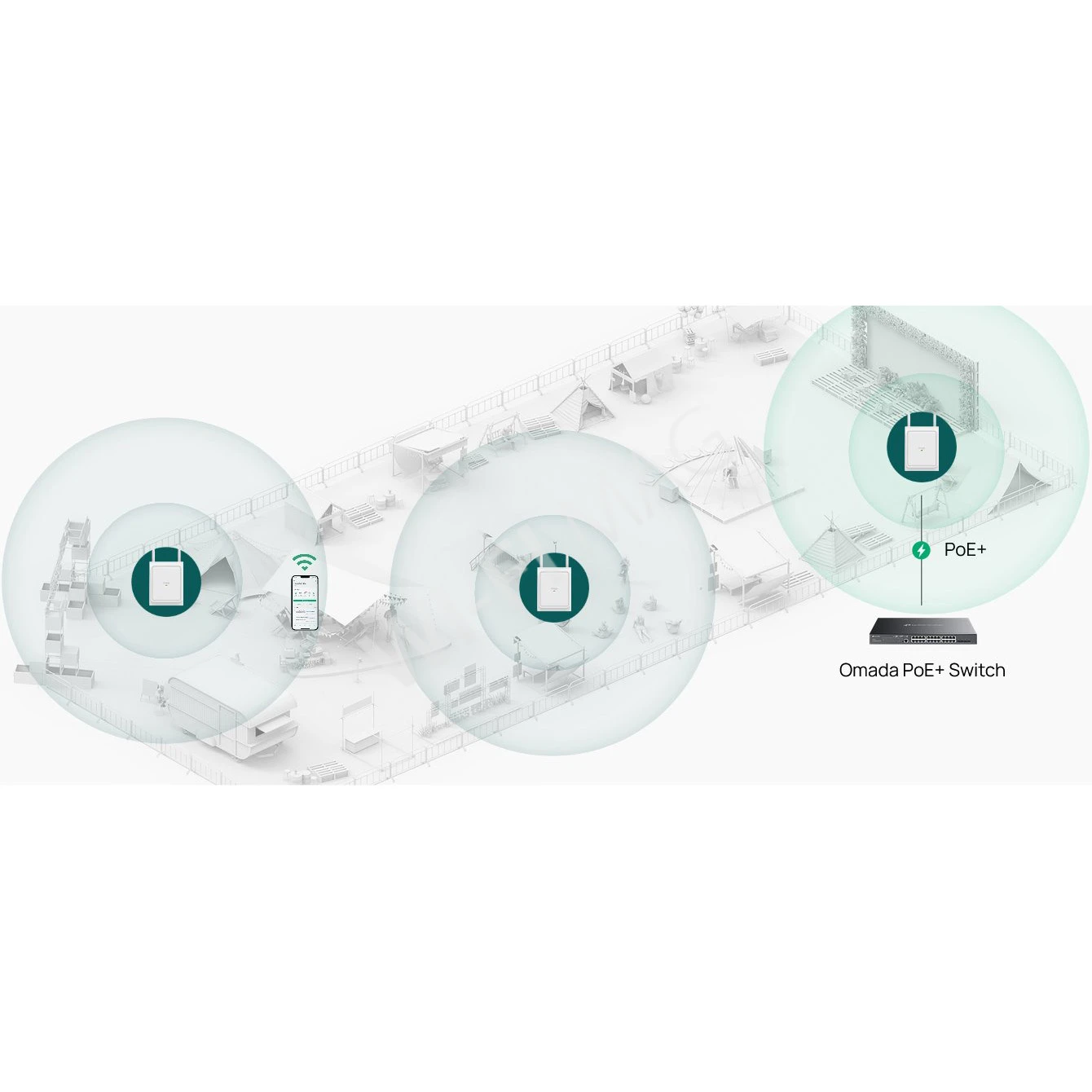 TP-Link EAP725-Outdoor (EU) BE3600 Omada, уличная двухдиапазонная точка доступа Wi-Fi 7 c PoE In