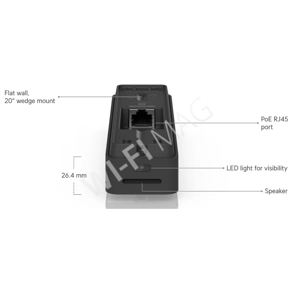 Ubiquiti UniFi Access Doorbell Lite Black, черный видеодомофон 5 Мп с поддержкой PoE и двусторонней аудиосвязью