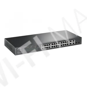 TP-Link TL-SL2428P, JetStream с 24 портами PoE+ (10/100 Мбит/с) и 4 гигабитными портами
