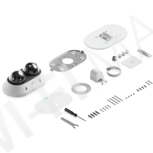 Ubiquiti UniFi AI Multi Sensor 2 Camera White, 16 Мп белая уличная PoE+ с 2-мя объективами и 2,33-кратным зумом IP-видеокамера