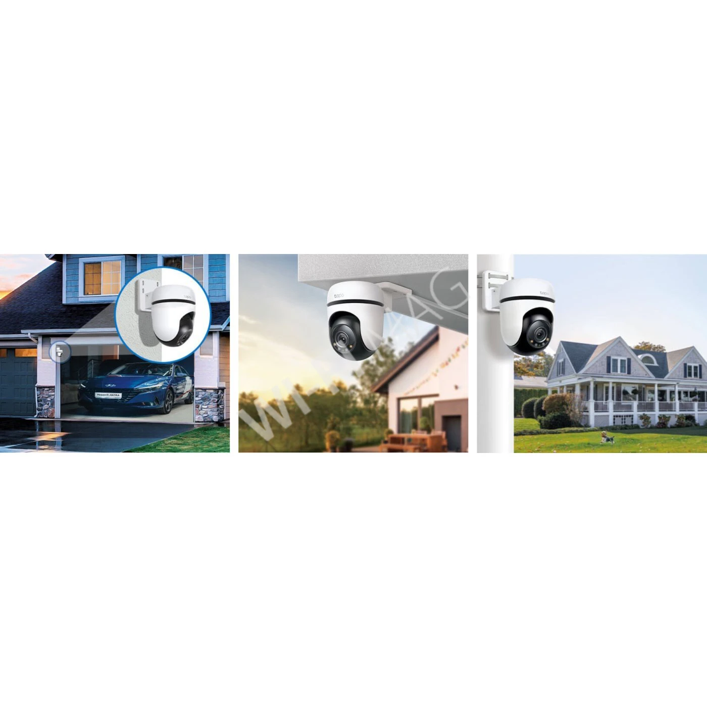 TP-Link Tapo C510W, 3Мп уличная поворотная с цветным ночным видением и ИК-подсветкой до 30 м Wi‑Fi-камера