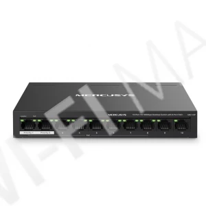 Mercusys MS110P, неуправляемый 10-портовый коммутатор с 8-ю PoE+ (10/100 Мбит/с)
