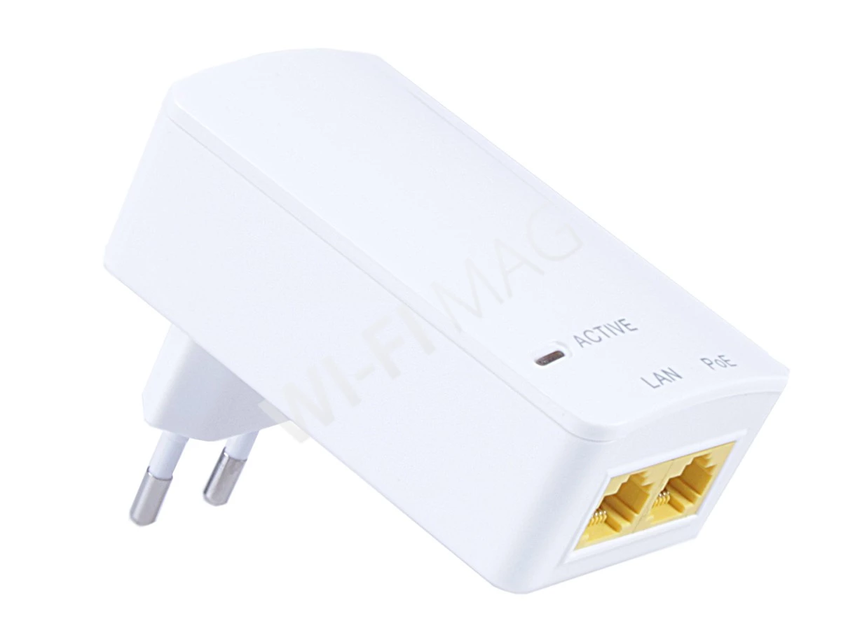 Блок питания MAXPI15S 802.3af, 48V, 0.32A, 15.4W, Gigabit PoE Injector