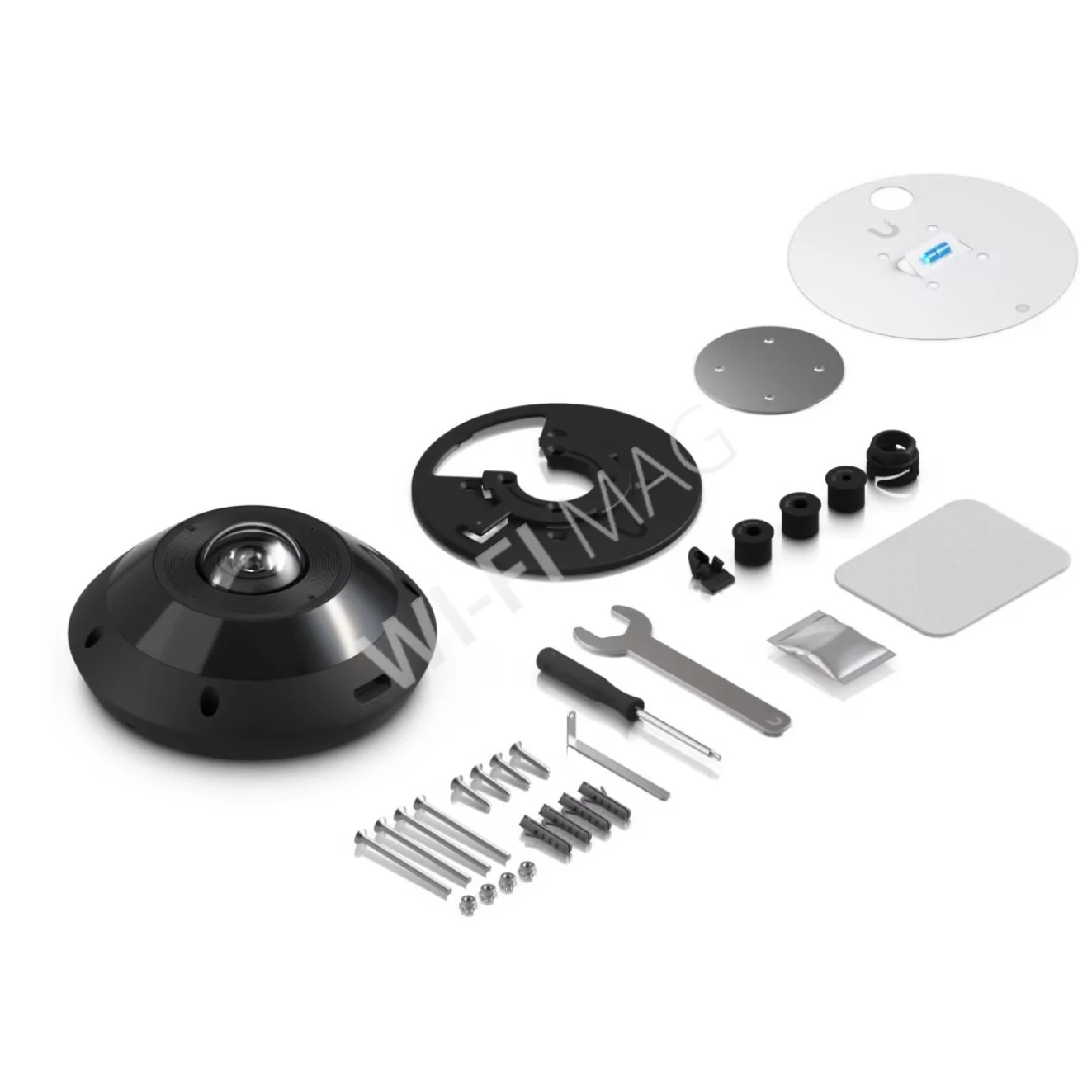 Ubiquiti UniFi G6 Pro 360 Flush Mount Camera Fisheye Black, 12 Мп уличная PoE+ c панорамным охватом 360° черная IP-видеокамера