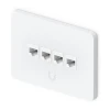 Ubiquiti Horizontal 4-Port Paintable Keystone Wall Plate (4-pack) горизонтальные панели с 4-мя слотами Keystone (4 штуки)