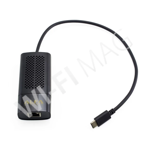 Alfa Network AUE2500C Multi-Gig USB-C 2.5 Gbps Ethernet Adapter, сетевой адаптер