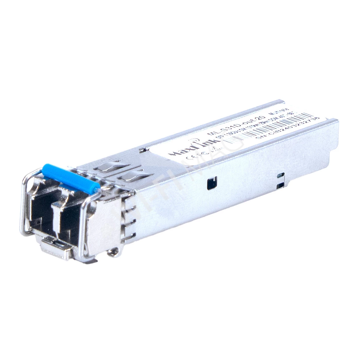 Max Link 1.25G SFP industrial optical module, SM, 1310nm, 20km, 2xLC connector, DDM, оптический модуль
