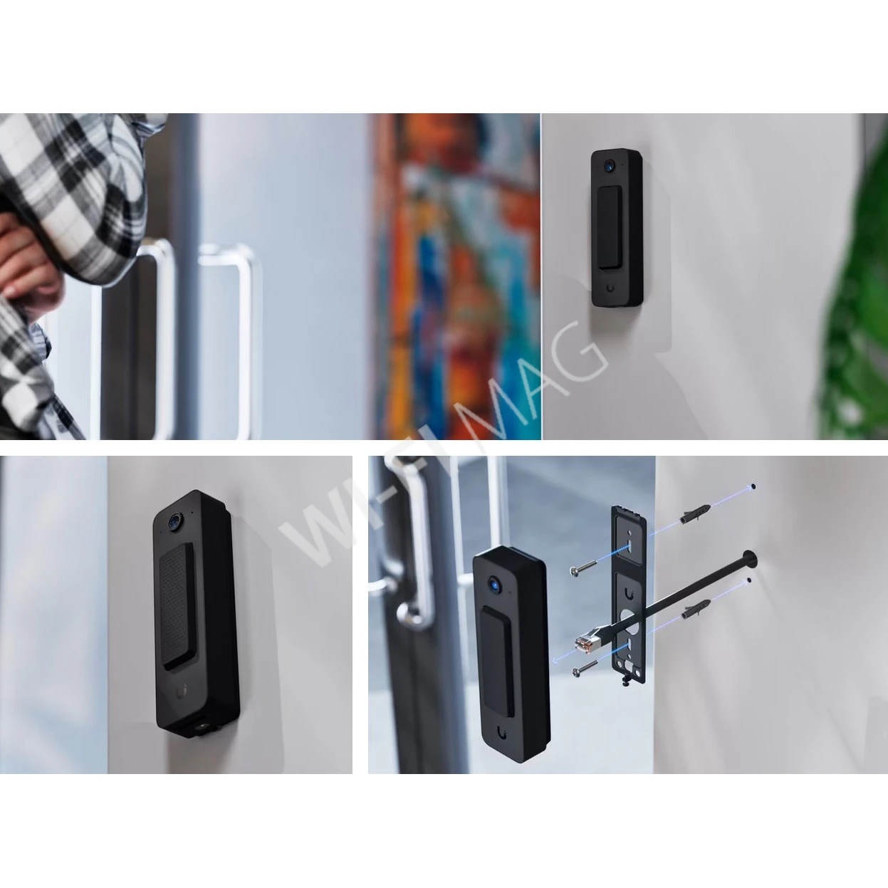 Ubiquiti UniFi Access Doorbell Lite Black, черный видеодомофон 5 Мп с поддержкой PoE и двусторонней аудиосвязью