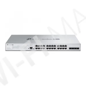 TP-Link S5500-24GP4F, 4 SFP и 24 порта 1 Гбит/с PoE+ линейки Omada Pro управляемый коммутатор