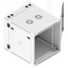 Ubiquiti 12U Rack Cabinet Glass Front Door Swing (700 мм) двухсекционный стоечный шкаф 12U с 2-мя вентиляторами и стеклянной дверцей