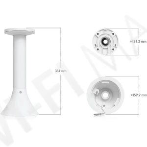 Ubiquiti AI PTZ Precision Pendant Mount White, белый подвесной кронштейн для камер UVC-AI-PTZ-Precision