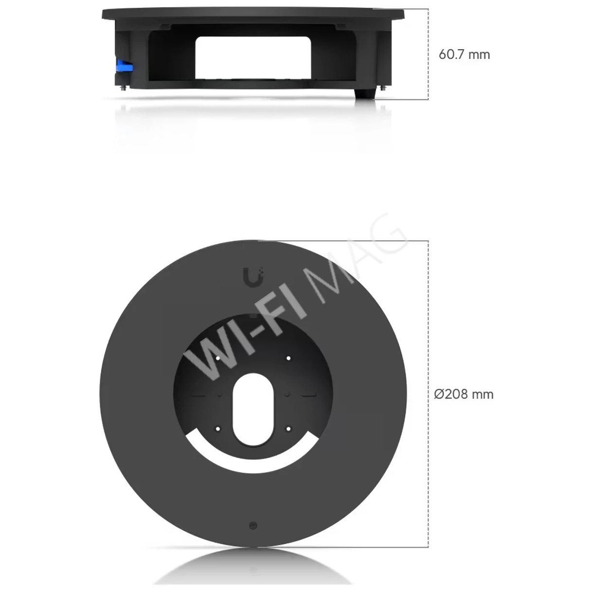 Ubiquiti UniFi G6 Dome Camera Flush Mount Black, черное крепление для скрытого монтажа камер UVC-G6-Dome/Pro-Dome в потолок/стену