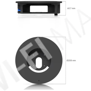 Ubiquiti UniFi G6 Dome Camera Flush Mount Black, черное крепление для скрытого монтажа камер UVC-G6-Dome/Pro-Dome в потолок/стену