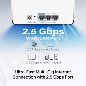 Mercusys Halo H85X (3-pack) AX3000, двухдиапазонная Mesh-система Wi-Fi 6 (3 устройства)