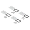 Ubiquiti Vertical 4-Port Paintable Keystone Wall Plate (4-pack) вертикальные панели с 4-мя слотами Keystone (4 штуки)