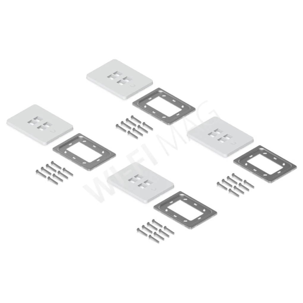 Ubiquiti Vertical 4-Port Paintable Keystone Wall Plate (4-pack) вертикальные панели с 4-мя слотами Keystone (4 штуки)