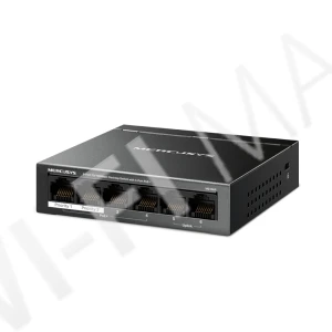 Mercusys MS106P, неуправляемый 6-портовый (10/100 Мбит/с) с 4-мя PoE+ коммутатор