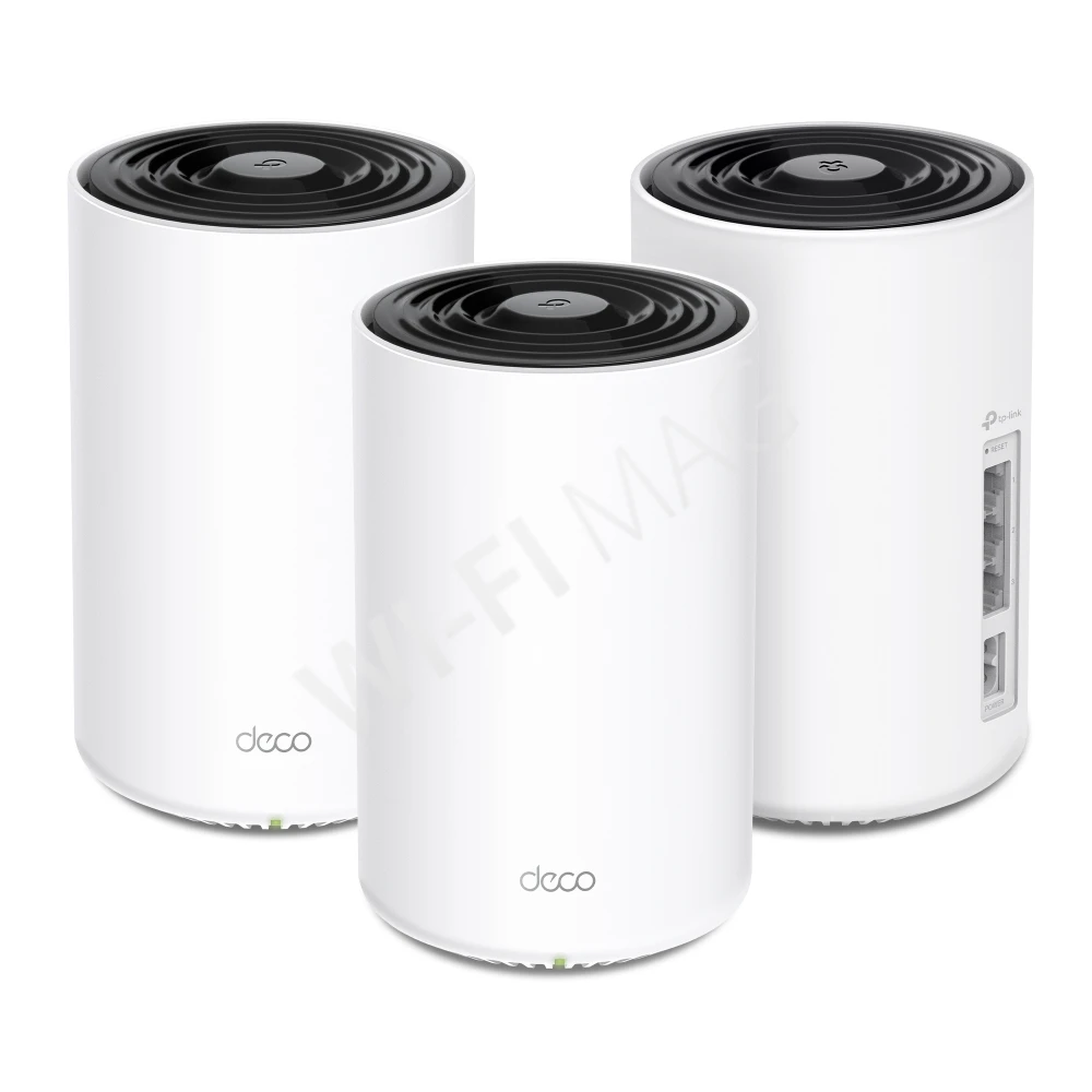 TP-Link Deco PX10 AX1500+AV1000 (3-pack), гибридная двухдиапазонная Mesh-система Wi-Fi 6 (3 устройства)