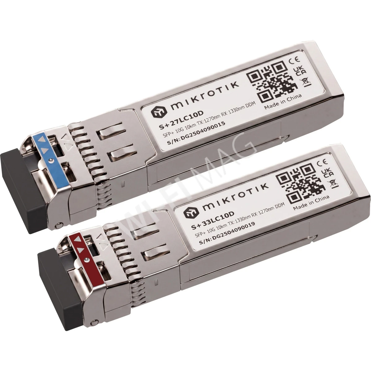 Mikrotik S+2733LC10D (2-pack) 10 Гбит/с, SM, LC, 10км, Rx/Tx:1330/1270нм, WDM/BiDi, модуль SFP+ (2 штуки)