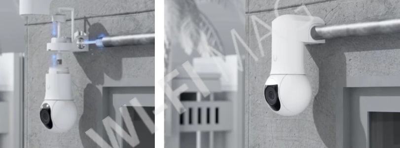 Ubiquiti G5 PTZ Conduit Adapter White, белый кронштейн для крепления на дюймовую кабельную трубу 3/4 камер UVC-G5/G6-PTZ