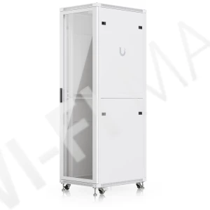 Ubiquiti 42U Rack Cabinet Glass Front Door (800 мм) напольная стойка 42U с 4-мя вентиляторами и стеклянной дверцей