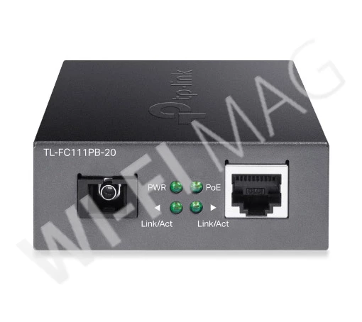 TP-Link TL-FC111PB-20, медиаконвертер WDM 10/100 Мбит/с с PoE‑портом