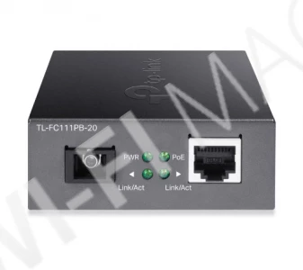 TP-Link TL-FC111PB-20, медиаконвертер WDM 10/100 Мбит/с с PoE‑портом