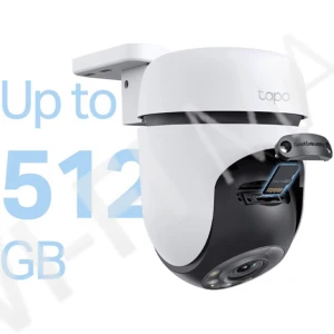 TP-Link Tapo C510W, 3Мп уличная поворотная с цветным ночным видением и ИК-подсветкой до 30 м Wi‑Fi-камера