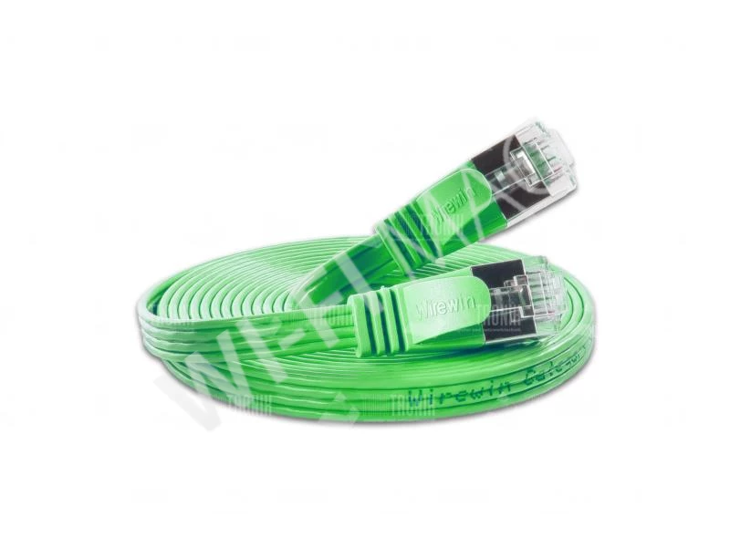 Кабель Wirewin SLIM STP Cat.6, 0.25 м зелёный
