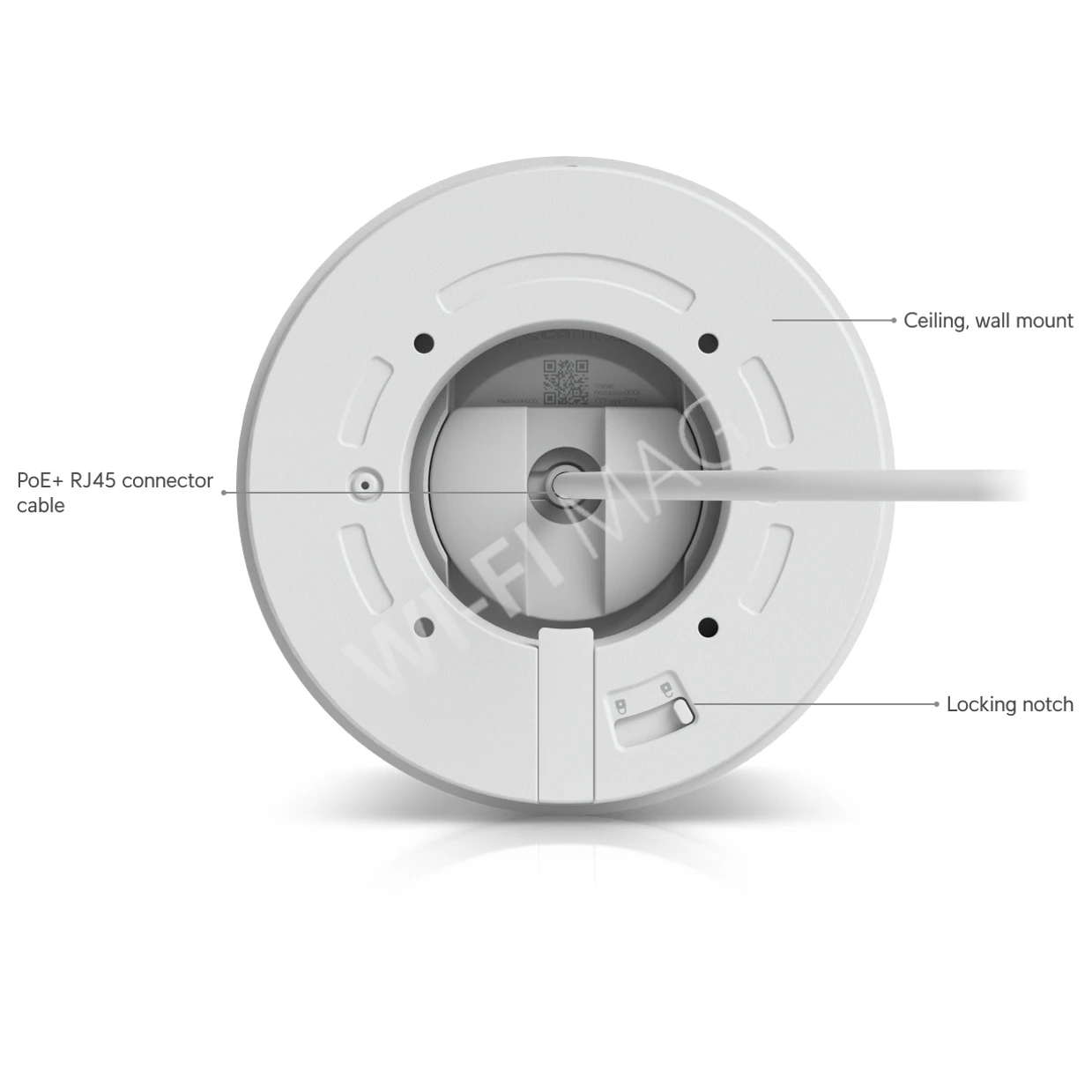 Ubiquiti UniFi G6 Edge Turret Camera, 8 Мп уличная PoE+ с двусторонней аудиосвязью и ночным видением белая IP-видеокамера
