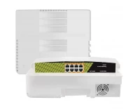 Неуправляемые коммутаторы с PoE Conexpro GNT-P1008G6-F, уличный с 8 PoE (1 Гбит/с) портами неуправляемый коммутатор