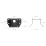 Ubiquiti AI Multi Sensor 4 Camera Arm Mount Black, черный кронштейн для крепления на стену/угол/столб камер UVC-AI-MS-4