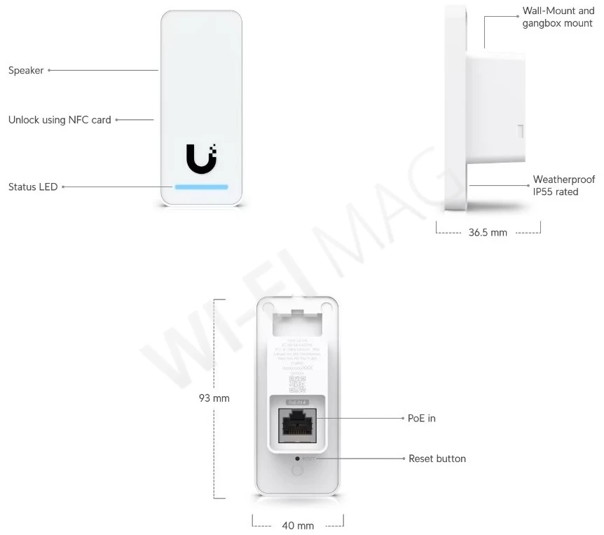 Ubiquiti UniFi Access Elevator Starter Kit, комлект управления доступом к лифту