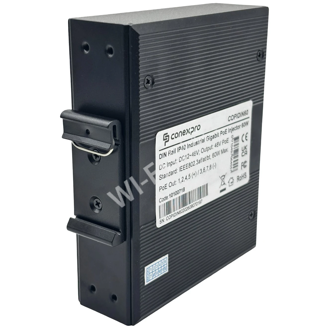 Conexpro COPIDIN60, PoE-инжектор для DIN-рейки, 60 Вт