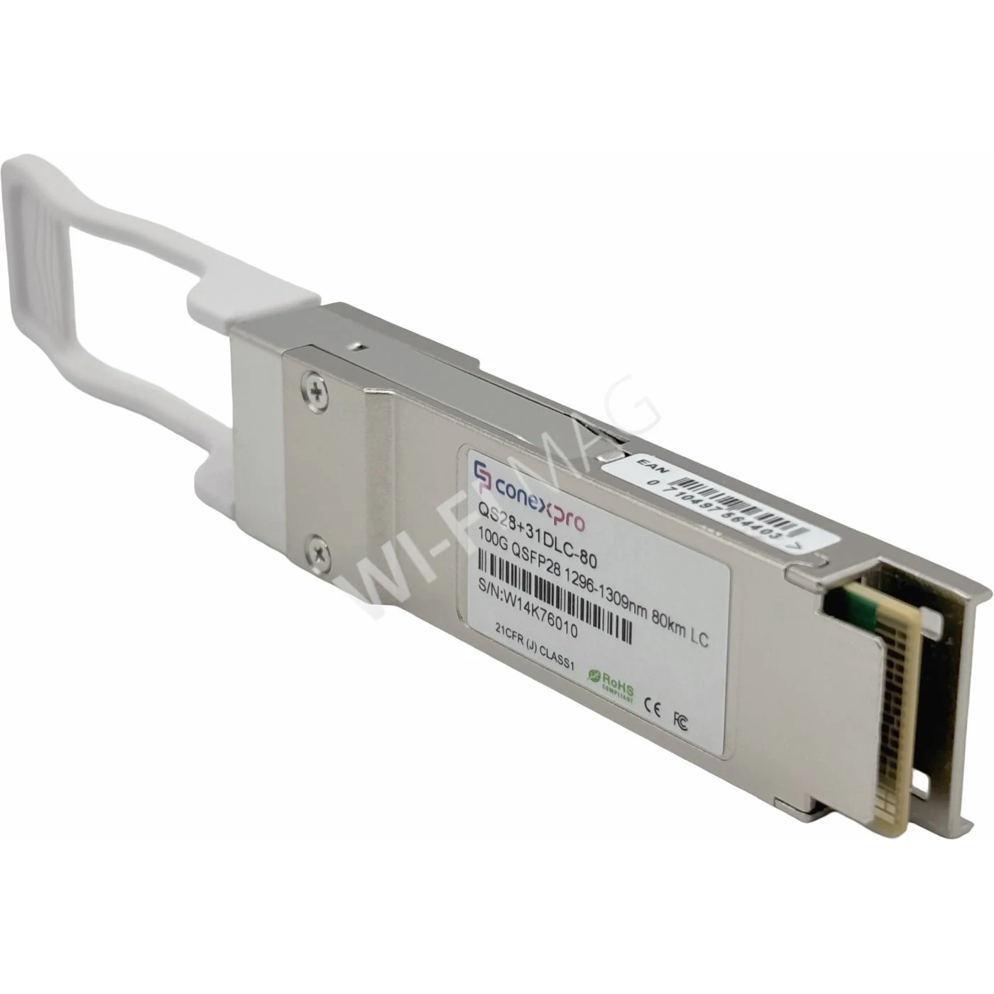 Conexpro QS28+31DLC-80 модуль QSFP28 Single Mode, 100 Гбит/с, 2xLC, 80 км (Tx/Rx=1295, 1300, 1304, 1309) CWDM DDM